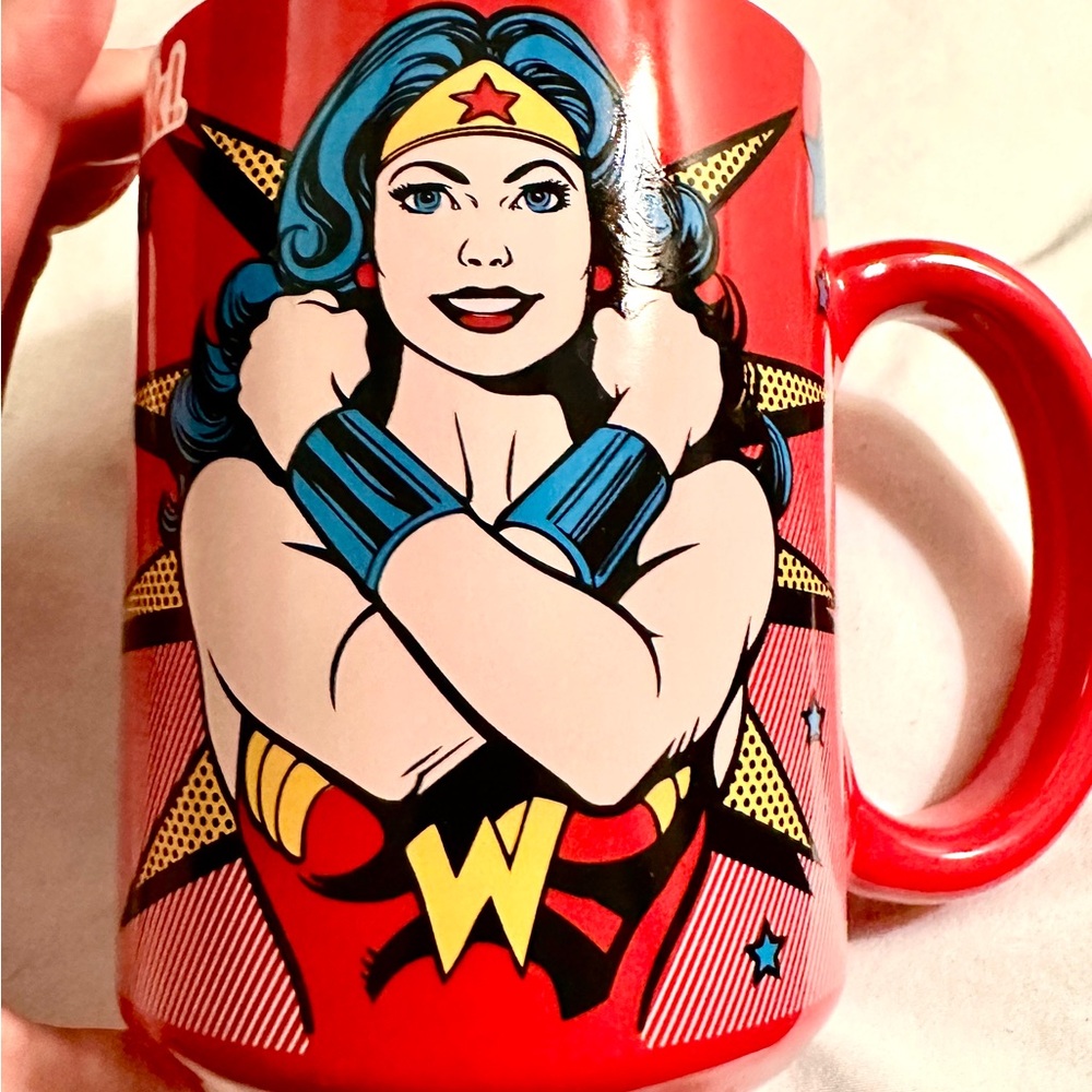 “Wonder Woman” Coffee Mug-Red, Yellow & Blue Colors-Zak!